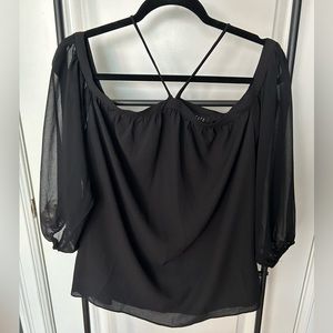 NWOT off the shoulder black top